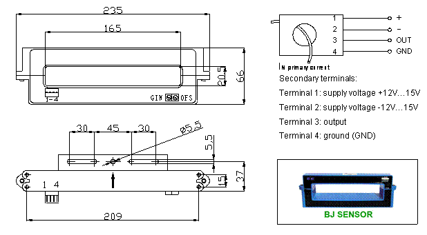 Open-loop Hall current sensor CHK-2000Y0